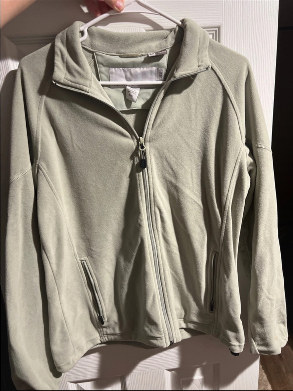 Lightweight Full-Zip Utility Jacket in Sage Green